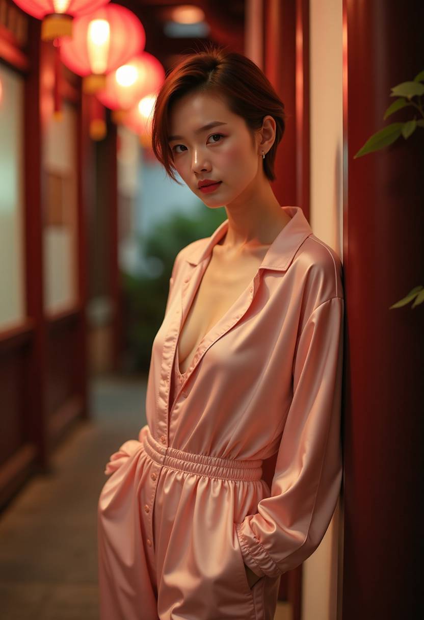 爸爸在书桌旁陪女儿复习高三功课